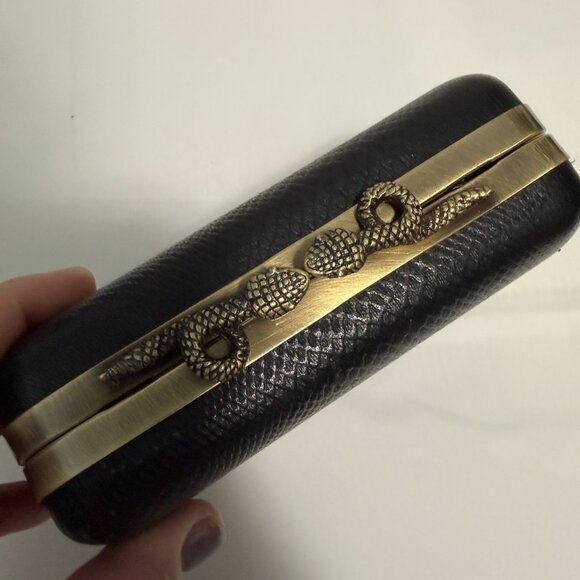 House of Harlow 1960 Snakeskin Clutch - Picture 3 of 3